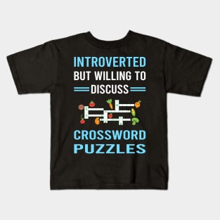 Introverted Crossword Puzzles Kids T-Shirt